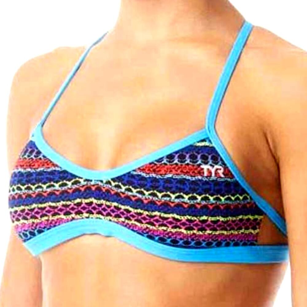 TYR DuraFast One Morocco Mojave Tieback Swim Top Multicolor - Small 4-6